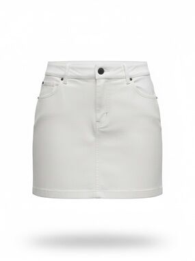 Jessica White Stretch Denim skort